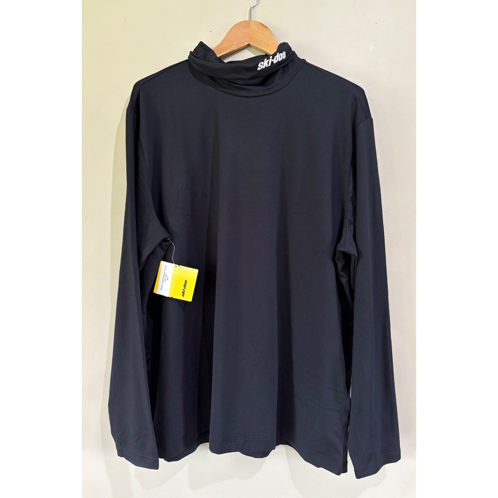 Ski-Doo Men's 2XL Black Turtleneck Long Sleeve Moisture Wicking Layering NEW - Picture 3 of 8